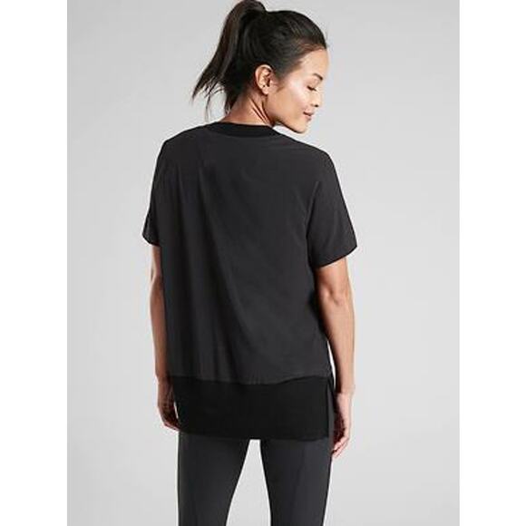 ATHLETA Women's Zephyr Tee Size M In Black - Picture 3 of 9